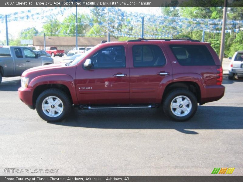 Sport Red Metallic / Dark Titanium/Light Titanium 2007 Chevrolet Tahoe Z71 4x4