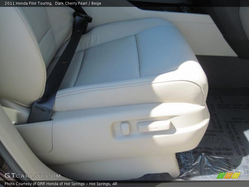 Dark Cherry Pearl / Beige 2011 Honda Pilot Touring