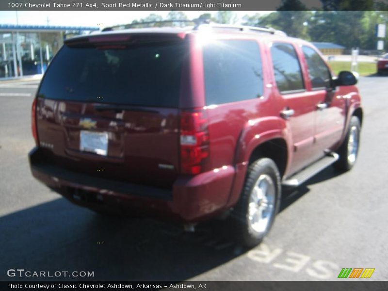 Sport Red Metallic / Dark Titanium/Light Titanium 2007 Chevrolet Tahoe Z71 4x4