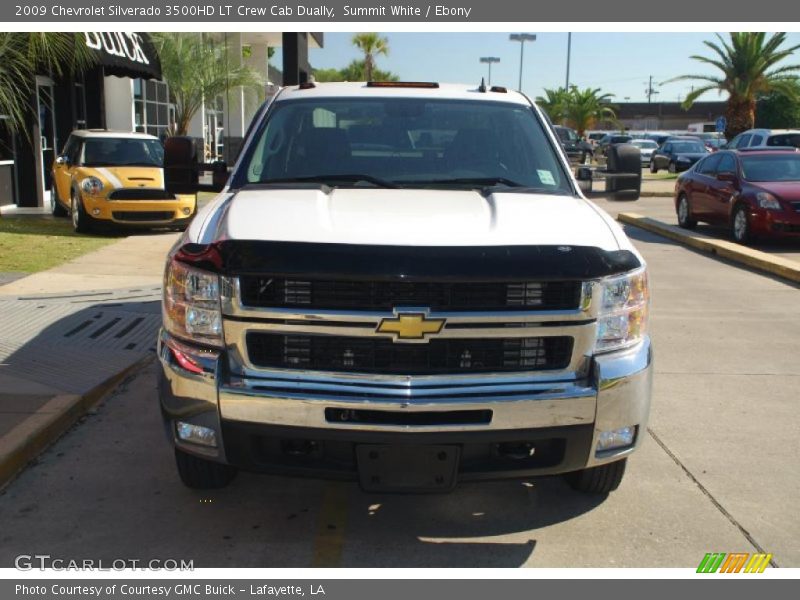 Summit White / Ebony 2009 Chevrolet Silverado 3500HD LT Crew Cab Dually