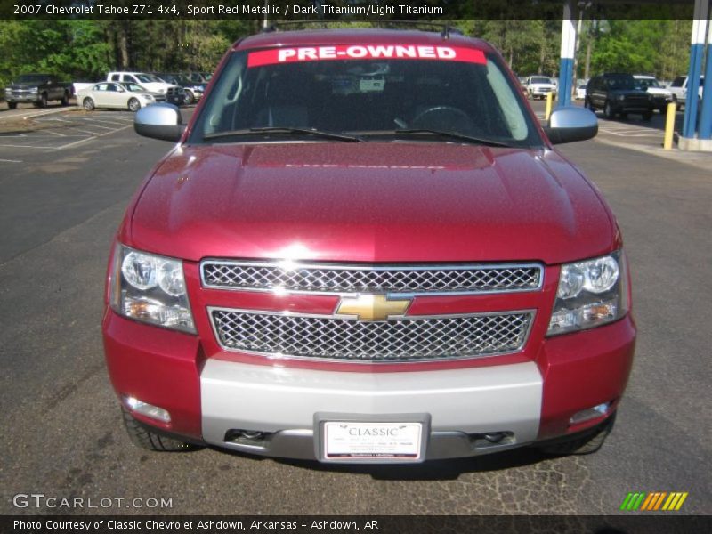 Sport Red Metallic / Dark Titanium/Light Titanium 2007 Chevrolet Tahoe Z71 4x4