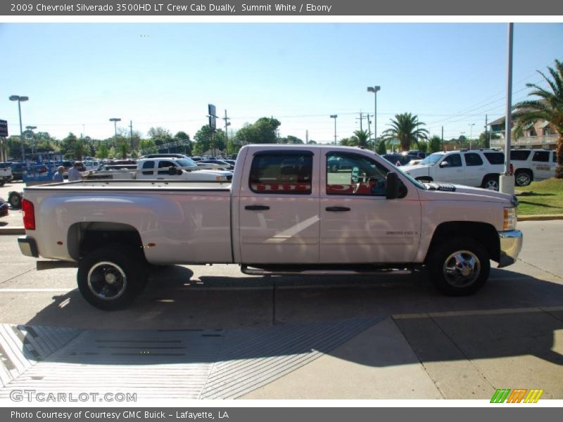 Summit White / Ebony 2009 Chevrolet Silverado 3500HD LT Crew Cab Dually