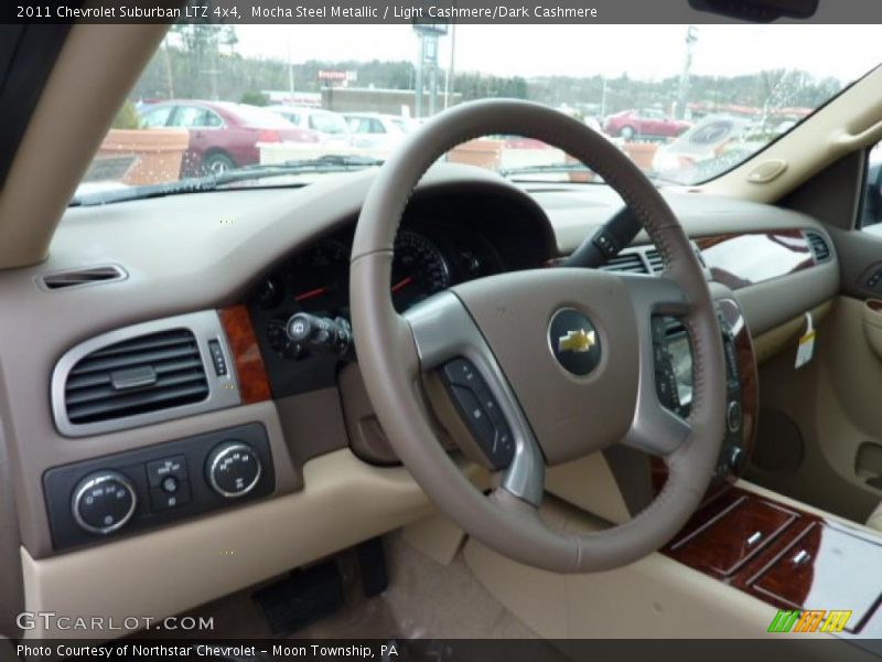 Mocha Steel Metallic / Light Cashmere/Dark Cashmere 2011 Chevrolet Suburban LTZ 4x4