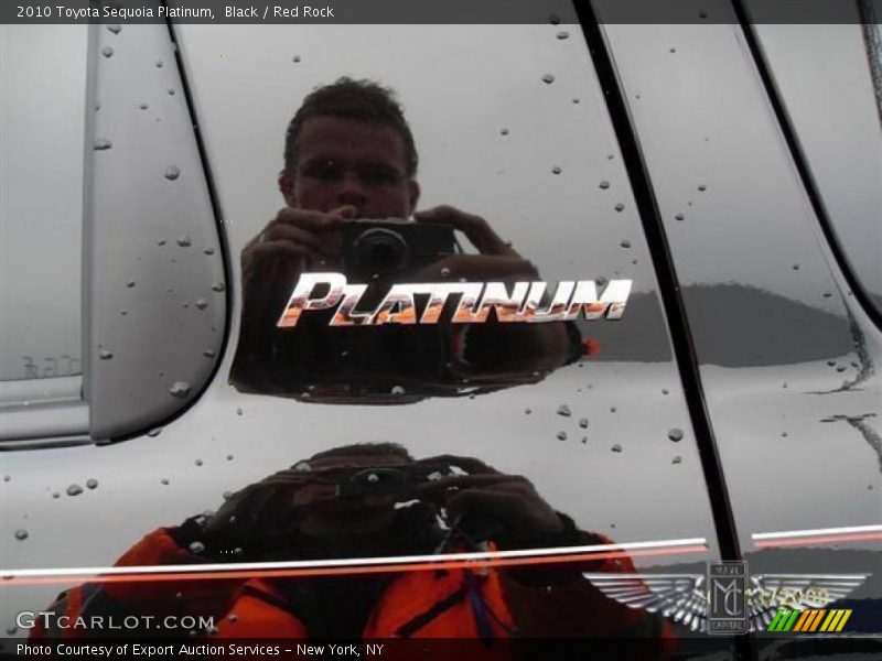 Black / Red Rock 2010 Toyota Sequoia Platinum