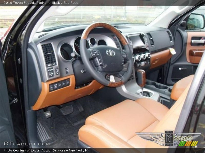 Black / Red Rock 2010 Toyota Sequoia Platinum