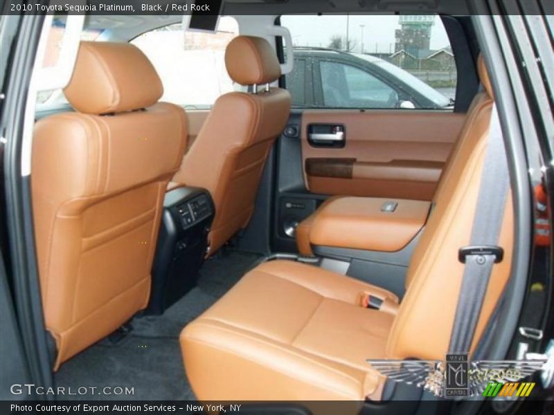 Black / Red Rock 2010 Toyota Sequoia Platinum
