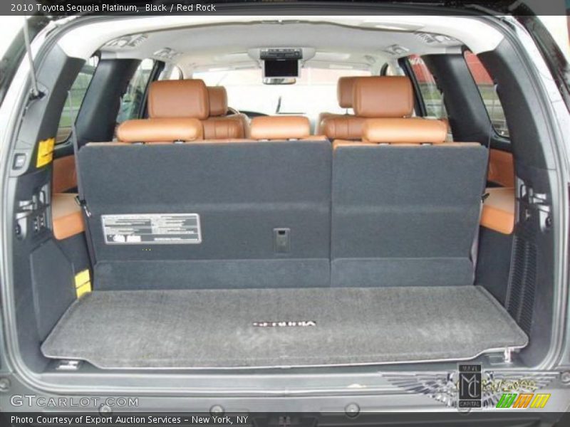 Black / Red Rock 2010 Toyota Sequoia Platinum