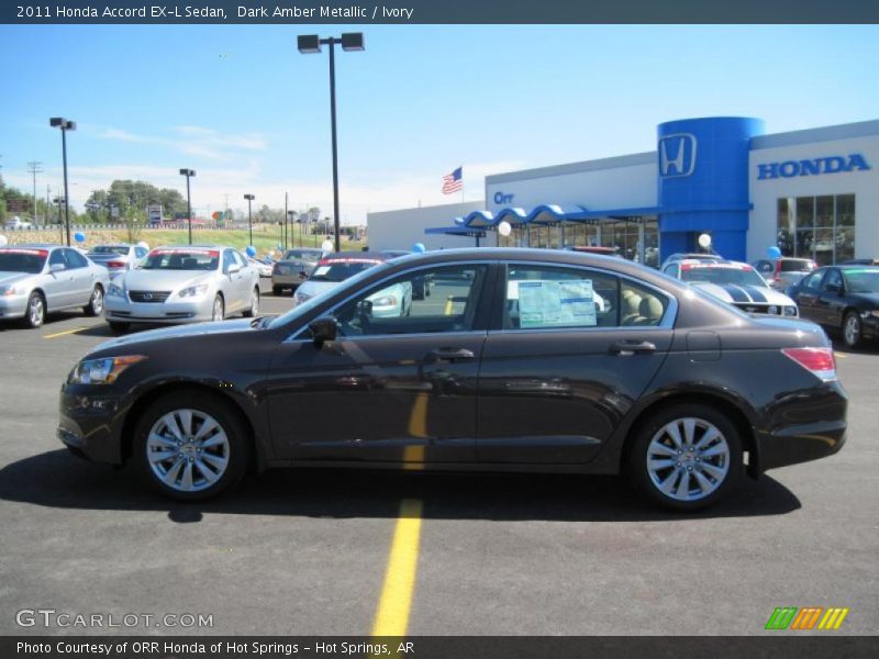 Dark Amber Metallic / Ivory 2011 Honda Accord EX-L Sedan