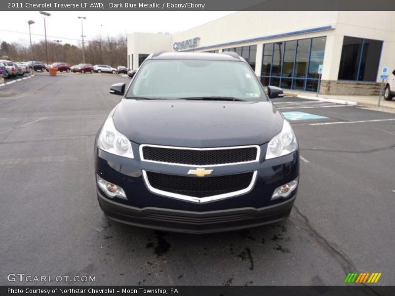 Dark Blue Metallic / Ebony/Ebony 2011 Chevrolet Traverse LT AWD