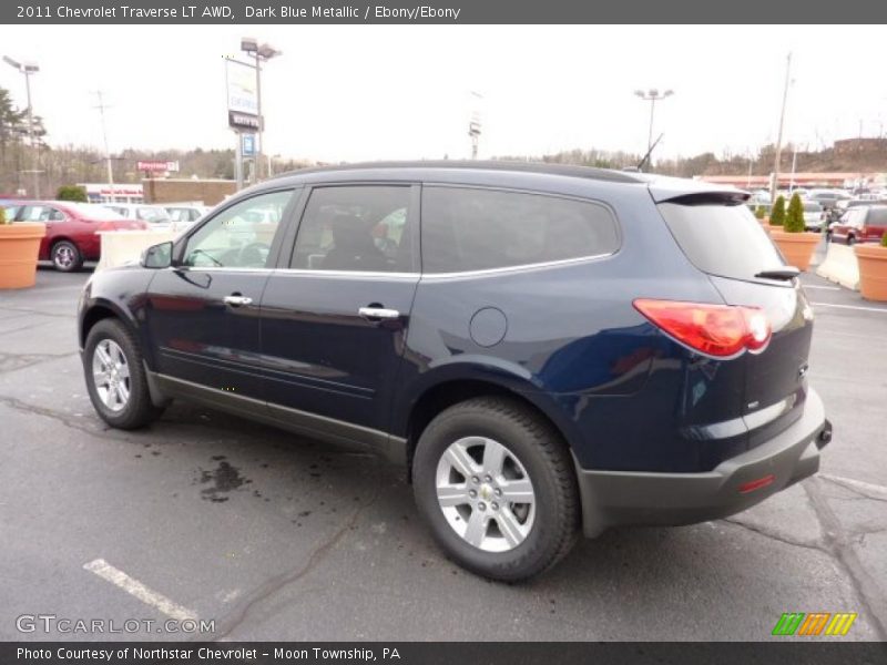 Dark Blue Metallic / Ebony/Ebony 2011 Chevrolet Traverse LT AWD
