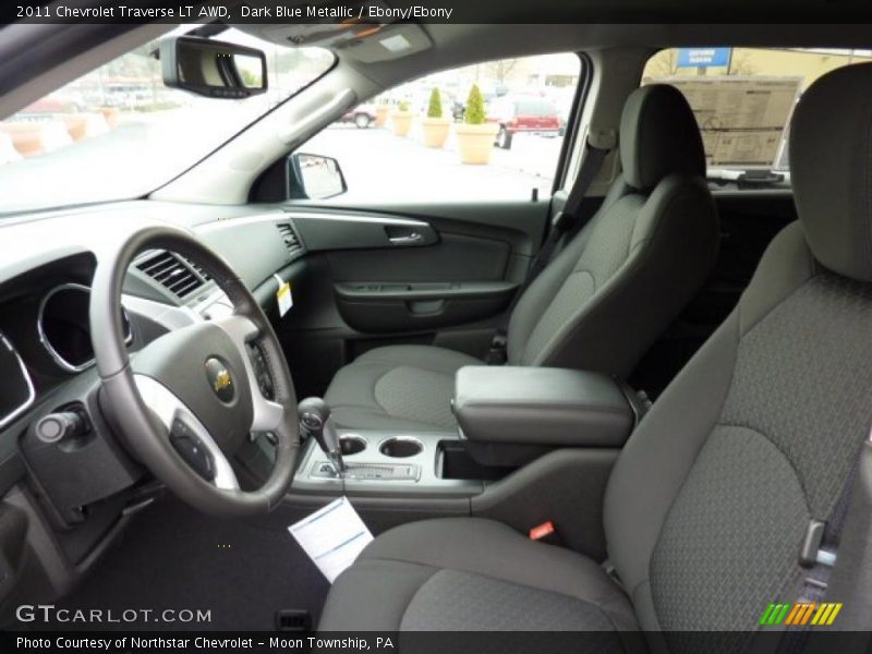 Dark Blue Metallic / Ebony/Ebony 2011 Chevrolet Traverse LT AWD