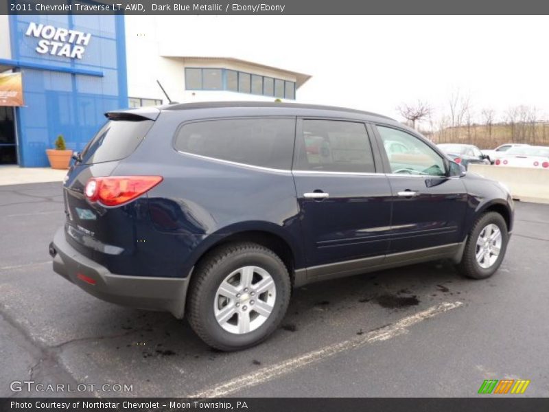 Dark Blue Metallic / Ebony/Ebony 2011 Chevrolet Traverse LT AWD