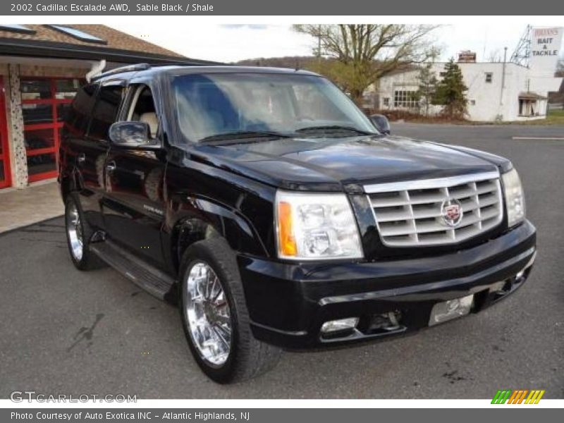 Sable Black / Shale 2002 Cadillac Escalade AWD