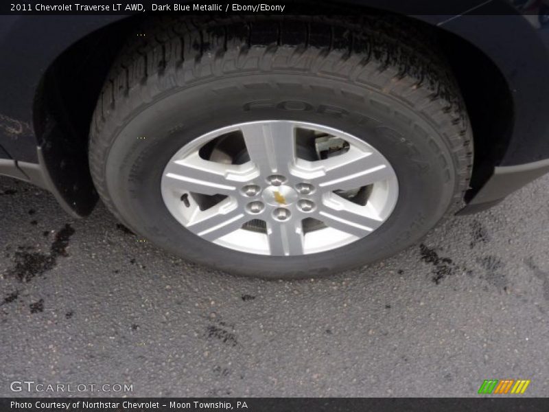 Dark Blue Metallic / Ebony/Ebony 2011 Chevrolet Traverse LT AWD