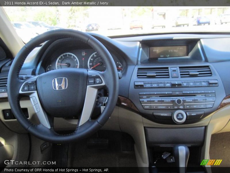 Dark Amber Metallic / Ivory 2011 Honda Accord EX-L Sedan