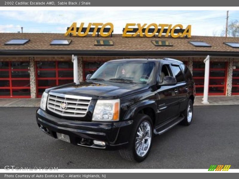 Sable Black / Shale 2002 Cadillac Escalade AWD