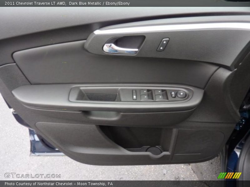 Dark Blue Metallic / Ebony/Ebony 2011 Chevrolet Traverse LT AWD