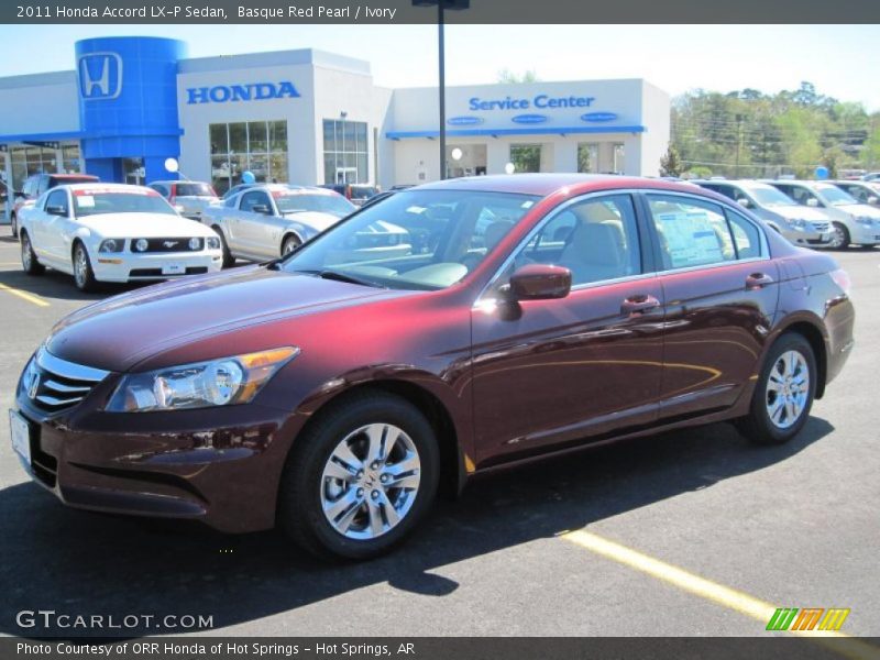 Basque Red Pearl / Ivory 2011 Honda Accord LX-P Sedan