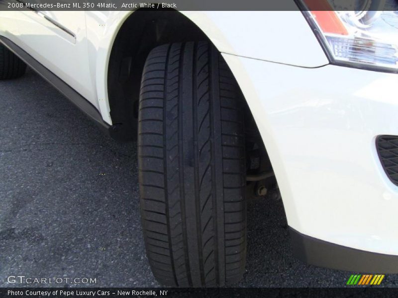 Arctic White / Black 2008 Mercedes-Benz ML 350 4Matic