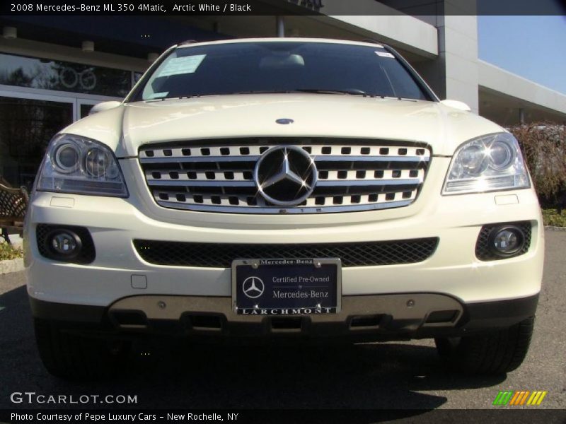 Arctic White / Black 2008 Mercedes-Benz ML 350 4Matic