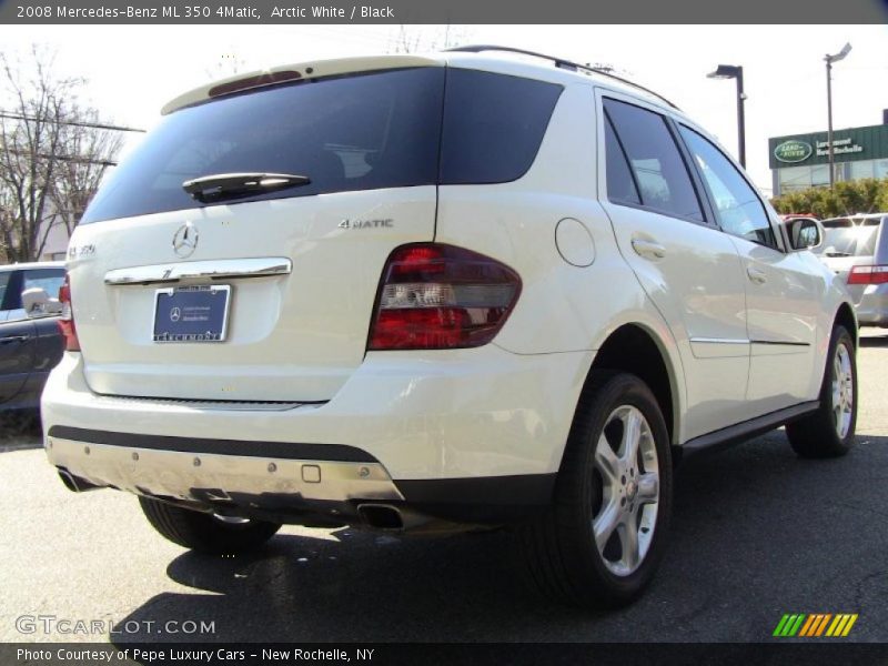 Arctic White / Black 2008 Mercedes-Benz ML 350 4Matic