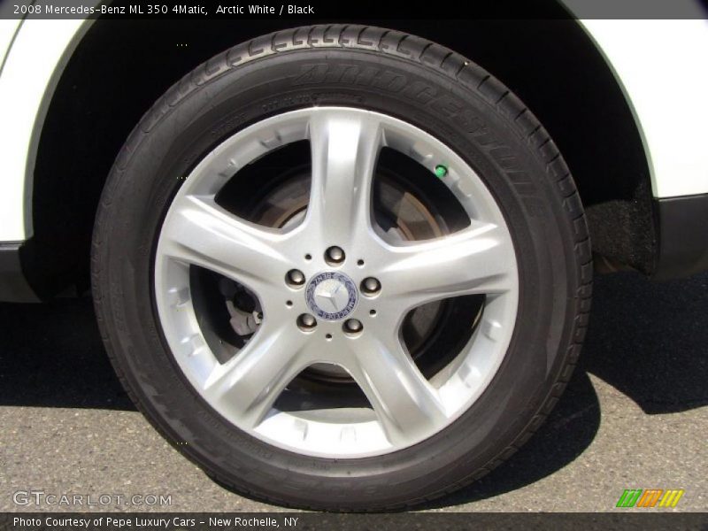 Arctic White / Black 2008 Mercedes-Benz ML 350 4Matic
