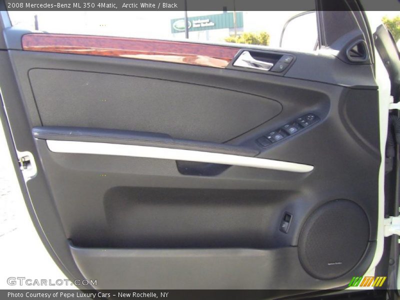 Arctic White / Black 2008 Mercedes-Benz ML 350 4Matic