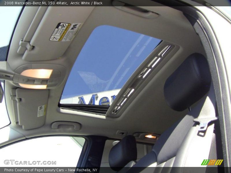 Arctic White / Black 2008 Mercedes-Benz ML 350 4Matic