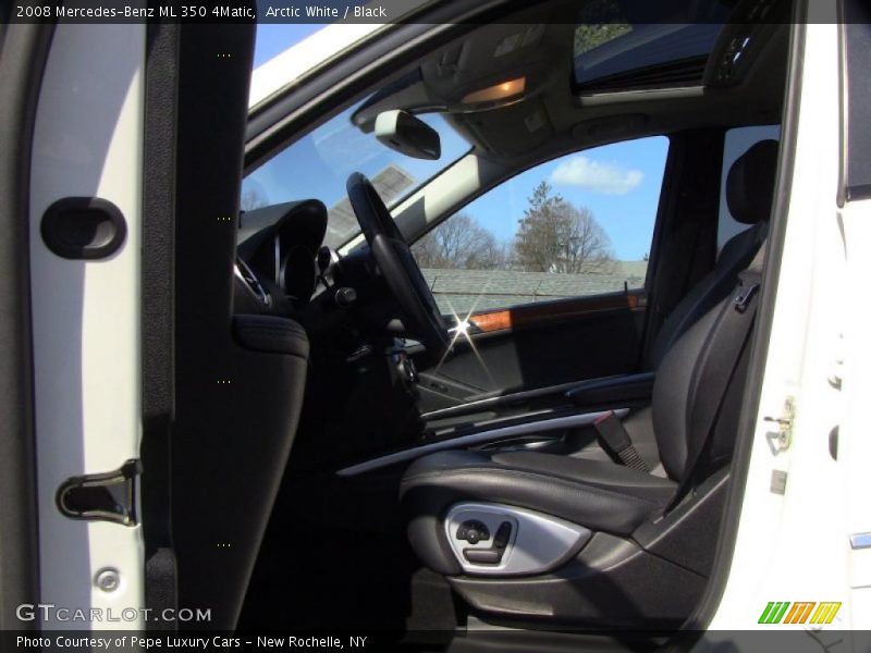 Arctic White / Black 2008 Mercedes-Benz ML 350 4Matic