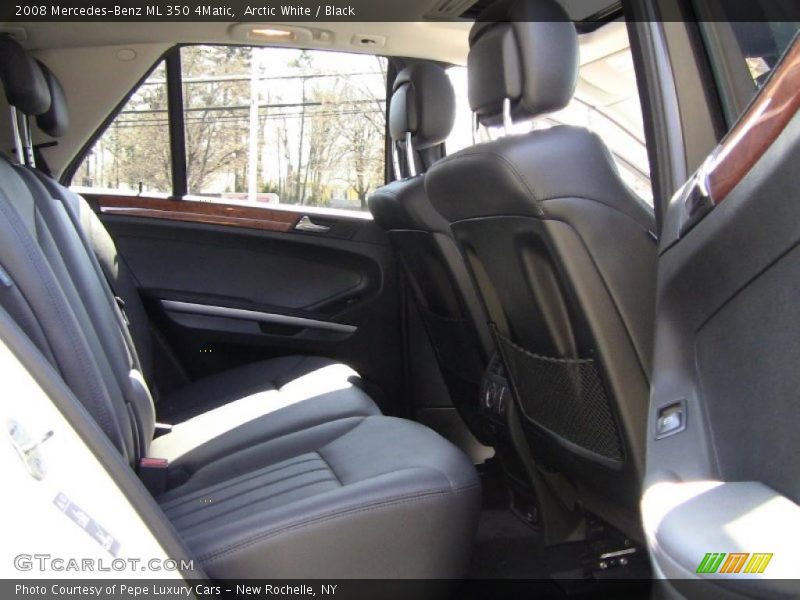 Arctic White / Black 2008 Mercedes-Benz ML 350 4Matic