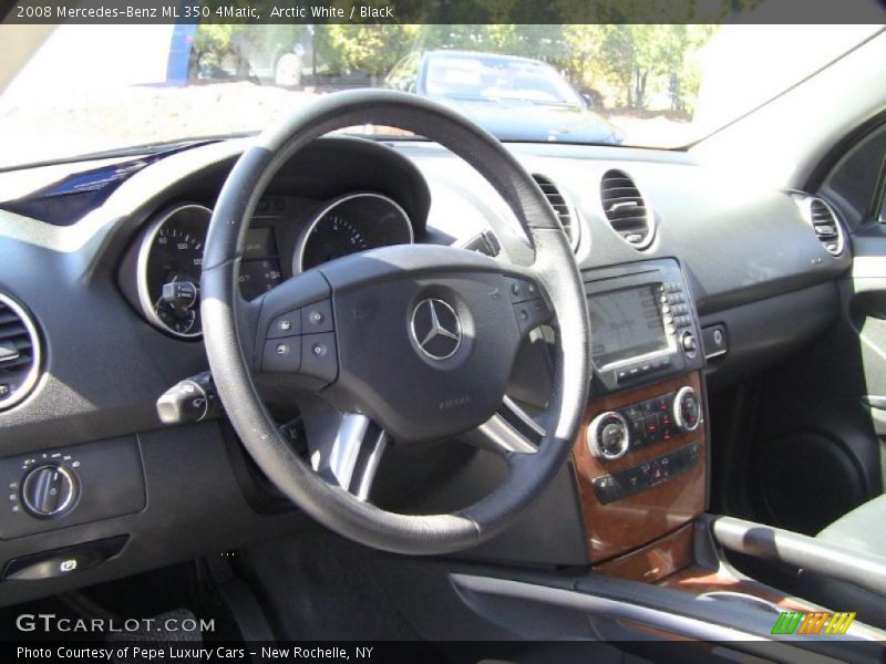 Arctic White / Black 2008 Mercedes-Benz ML 350 4Matic