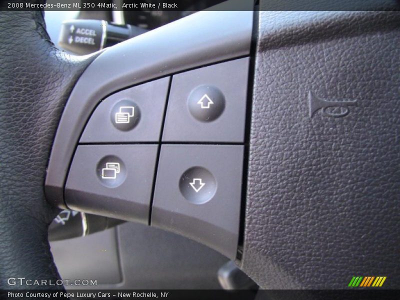 Arctic White / Black 2008 Mercedes-Benz ML 350 4Matic
