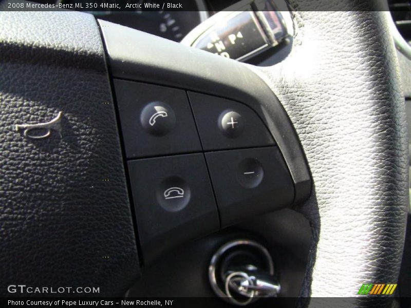 Arctic White / Black 2008 Mercedes-Benz ML 350 4Matic