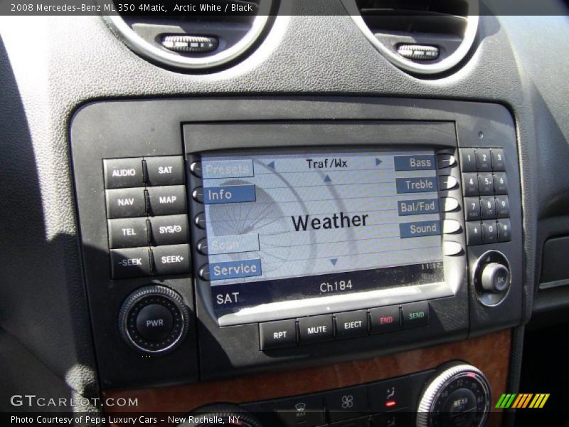 Arctic White / Black 2008 Mercedes-Benz ML 350 4Matic