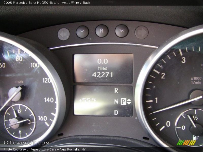 Arctic White / Black 2008 Mercedes-Benz ML 350 4Matic
