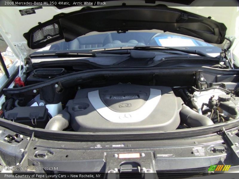 Arctic White / Black 2008 Mercedes-Benz ML 350 4Matic