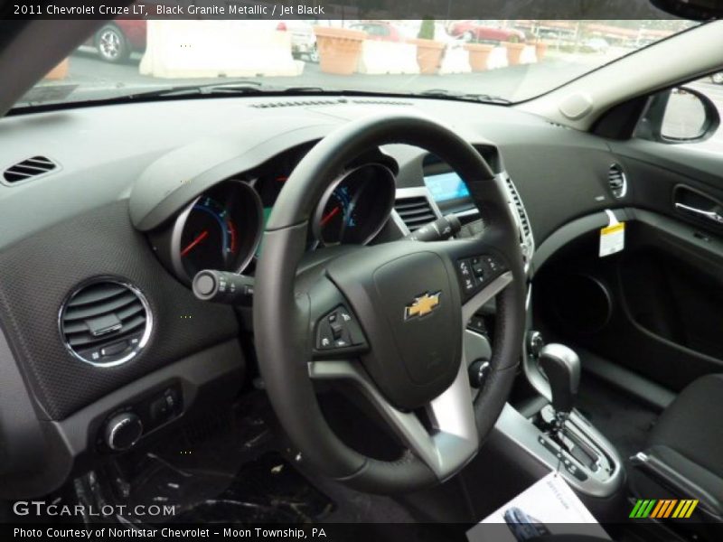 Black Granite Metallic / Jet Black 2011 Chevrolet Cruze LT