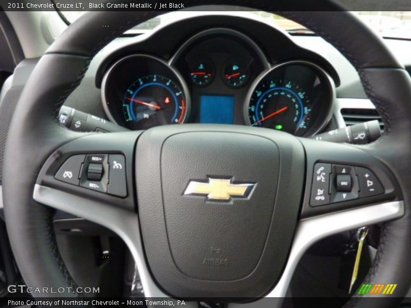 Black Granite Metallic / Jet Black 2011 Chevrolet Cruze LT