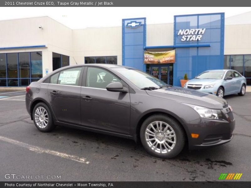 Taupe Gray Metallic / Jet Black 2011 Chevrolet Cruze ECO