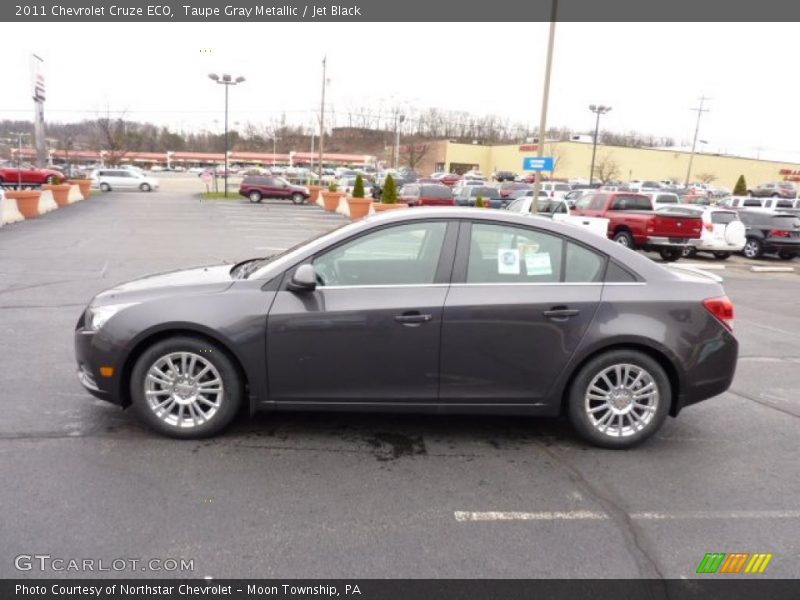 Taupe Gray Metallic / Jet Black 2011 Chevrolet Cruze ECO