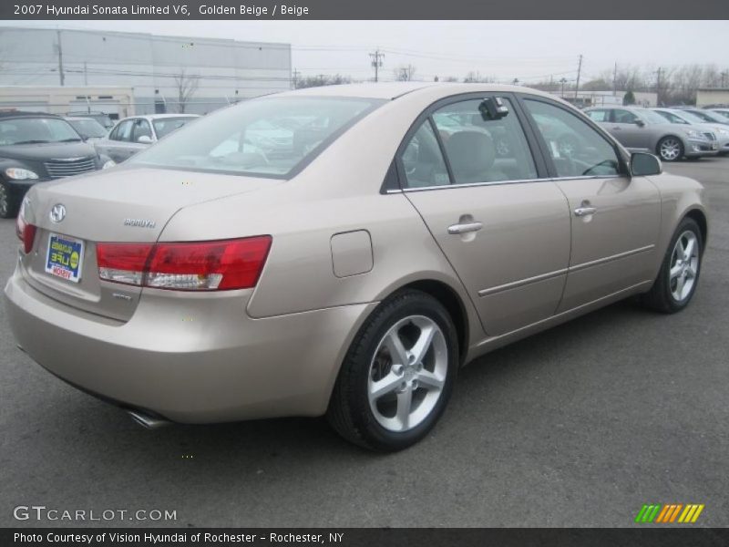 Golden Beige / Beige 2007 Hyundai Sonata Limited V6