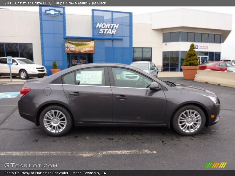 Taupe Gray Metallic / Jet Black 2011 Chevrolet Cruze ECO