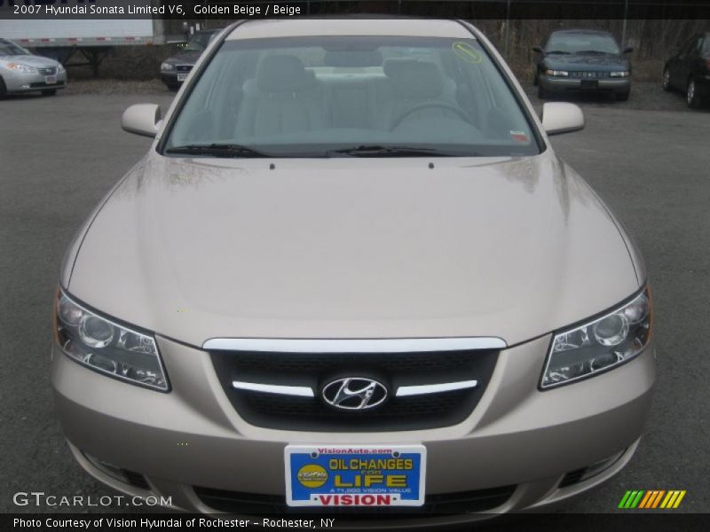 Golden Beige / Beige 2007 Hyundai Sonata Limited V6