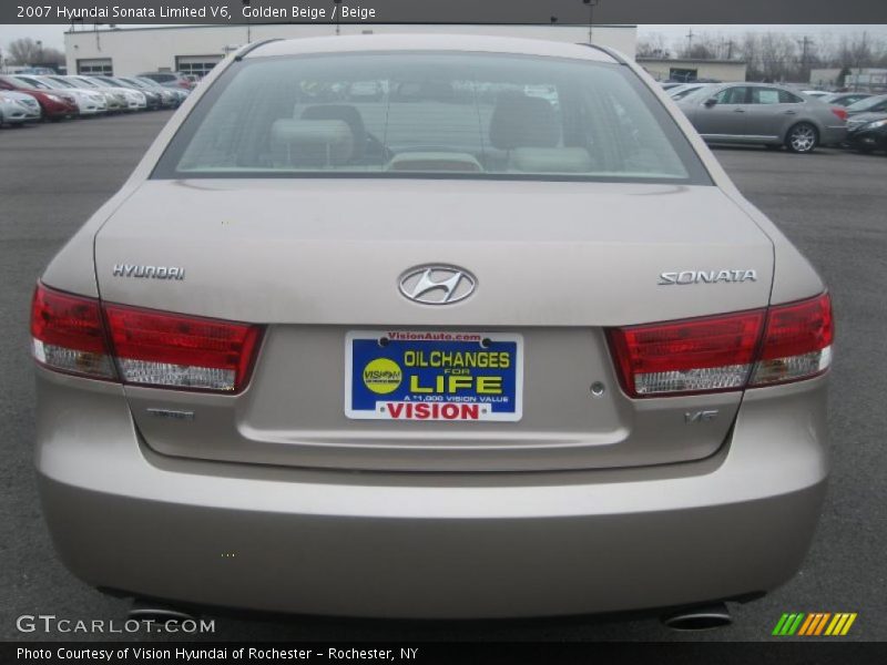 Golden Beige / Beige 2007 Hyundai Sonata Limited V6