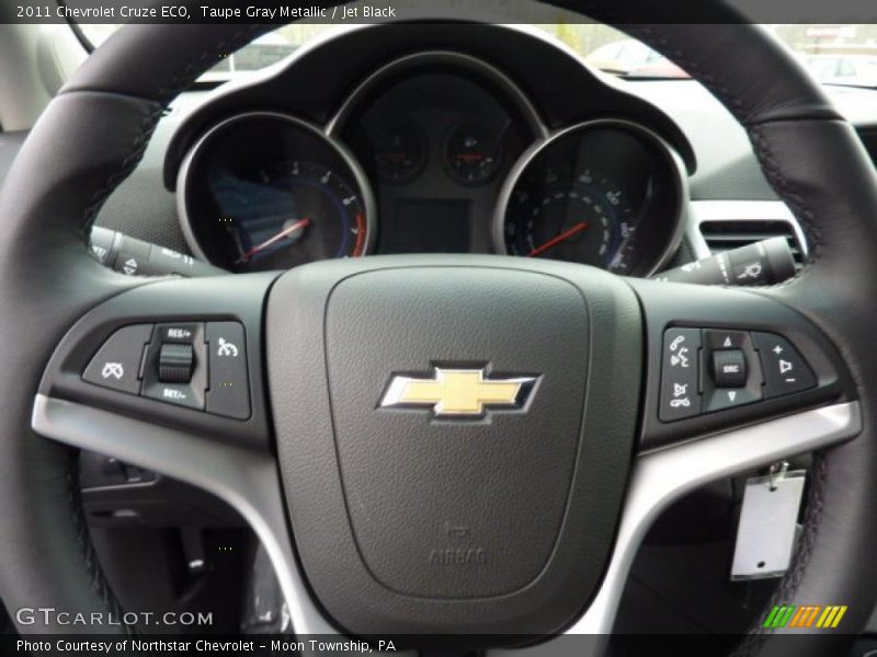 Taupe Gray Metallic / Jet Black 2011 Chevrolet Cruze ECO
