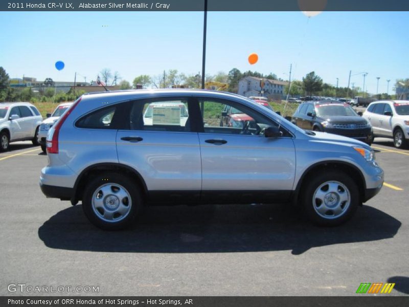 Alabaster Silver Metallic / Gray 2011 Honda CR-V LX