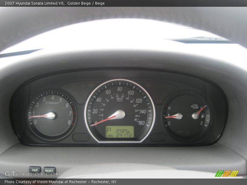 Golden Beige / Beige 2007 Hyundai Sonata Limited V6