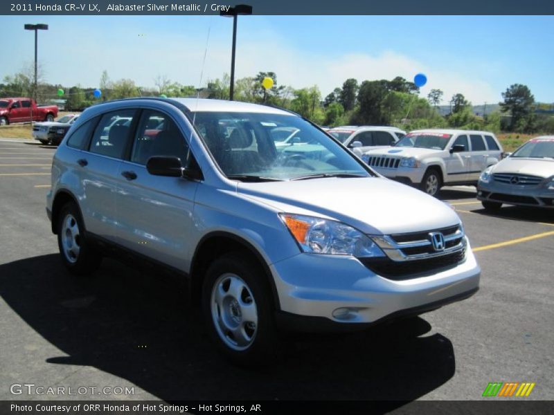 Alabaster Silver Metallic / Gray 2011 Honda CR-V LX