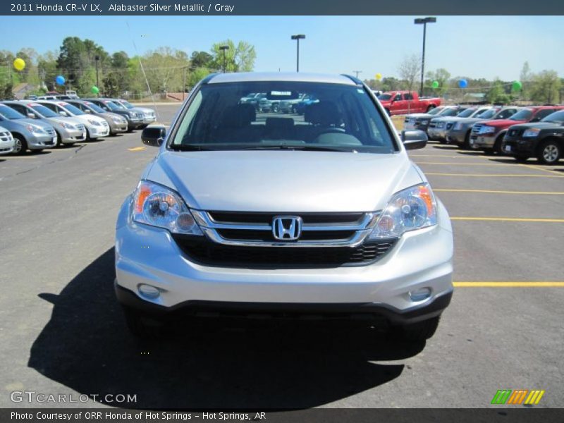 Alabaster Silver Metallic / Gray 2011 Honda CR-V LX