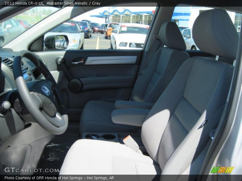 Alabaster Silver Metallic / Gray 2011 Honda CR-V LX